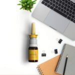 Free Nasal Spray Bottle Mockup PSD Template