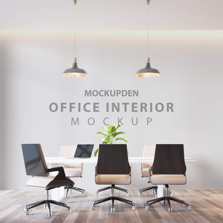 Free Office Interior Mockup PSD Template