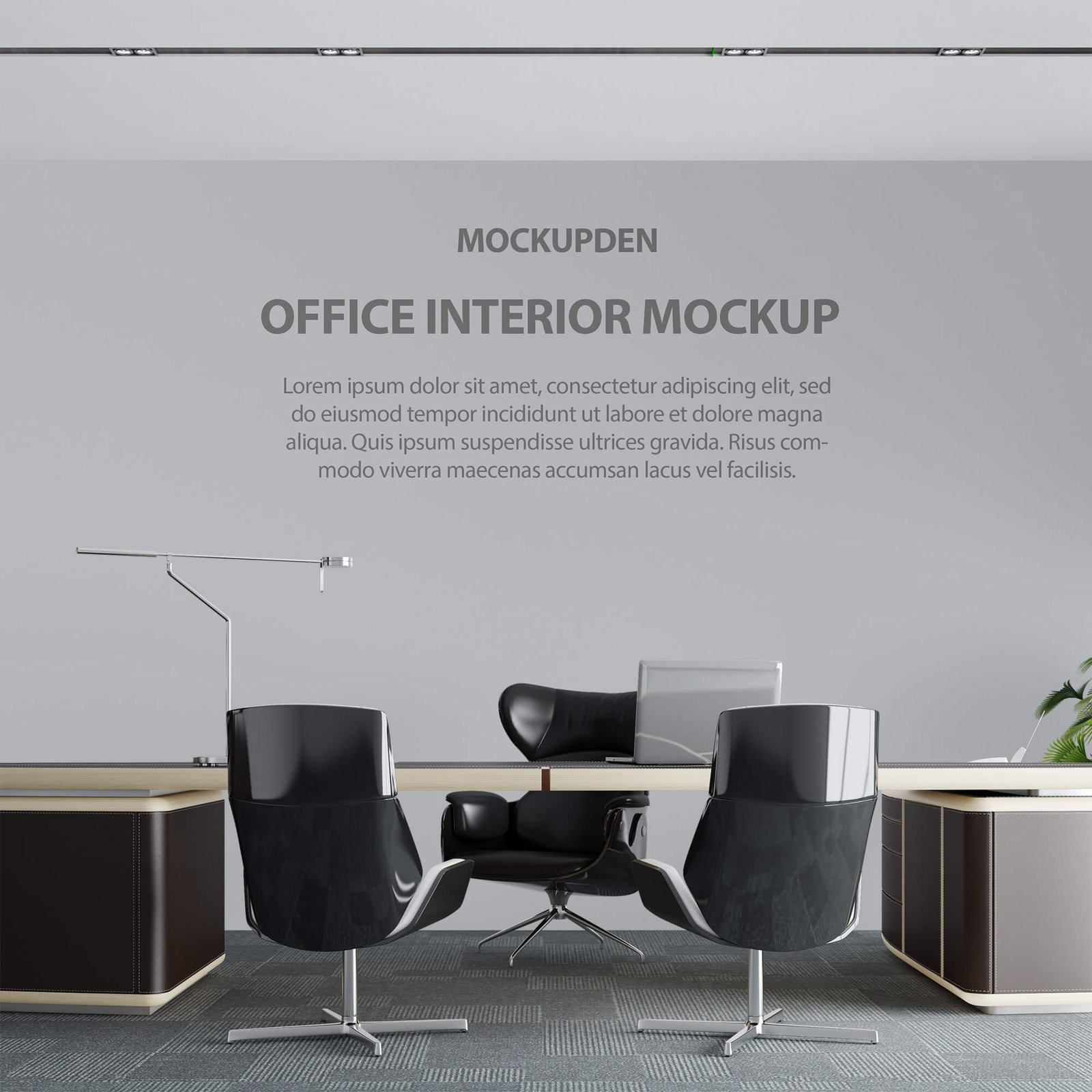 Free Office interior Mockup PSD Template