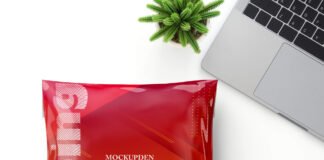 Free Shipping Bag Mockup PSD Template