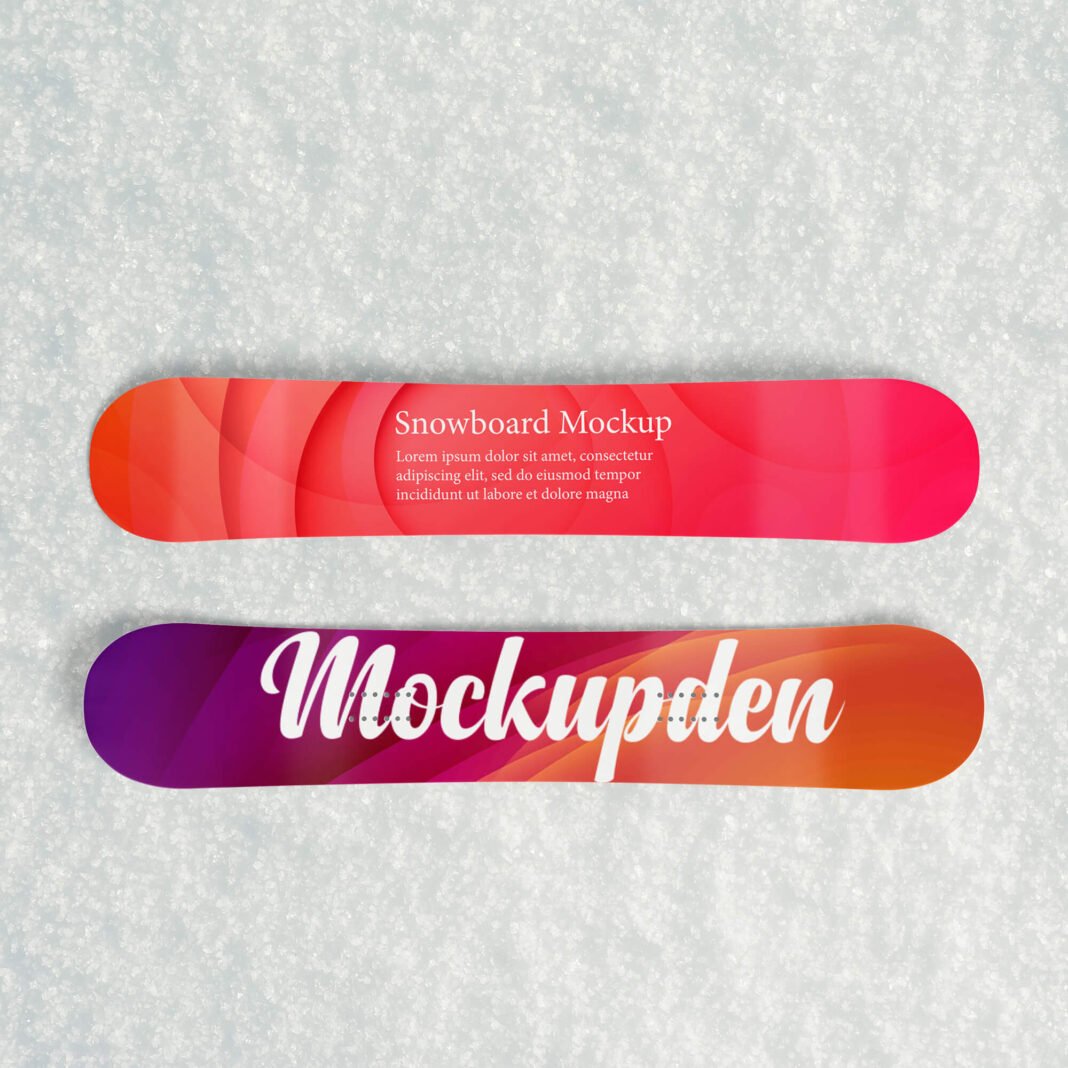 18+ Best Snowboard Mockup PSD Templates - Mockup Den