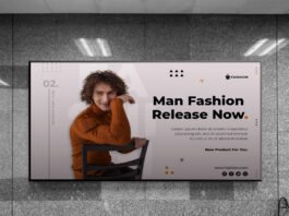 Free Subway Ad Mockup PSD Template
