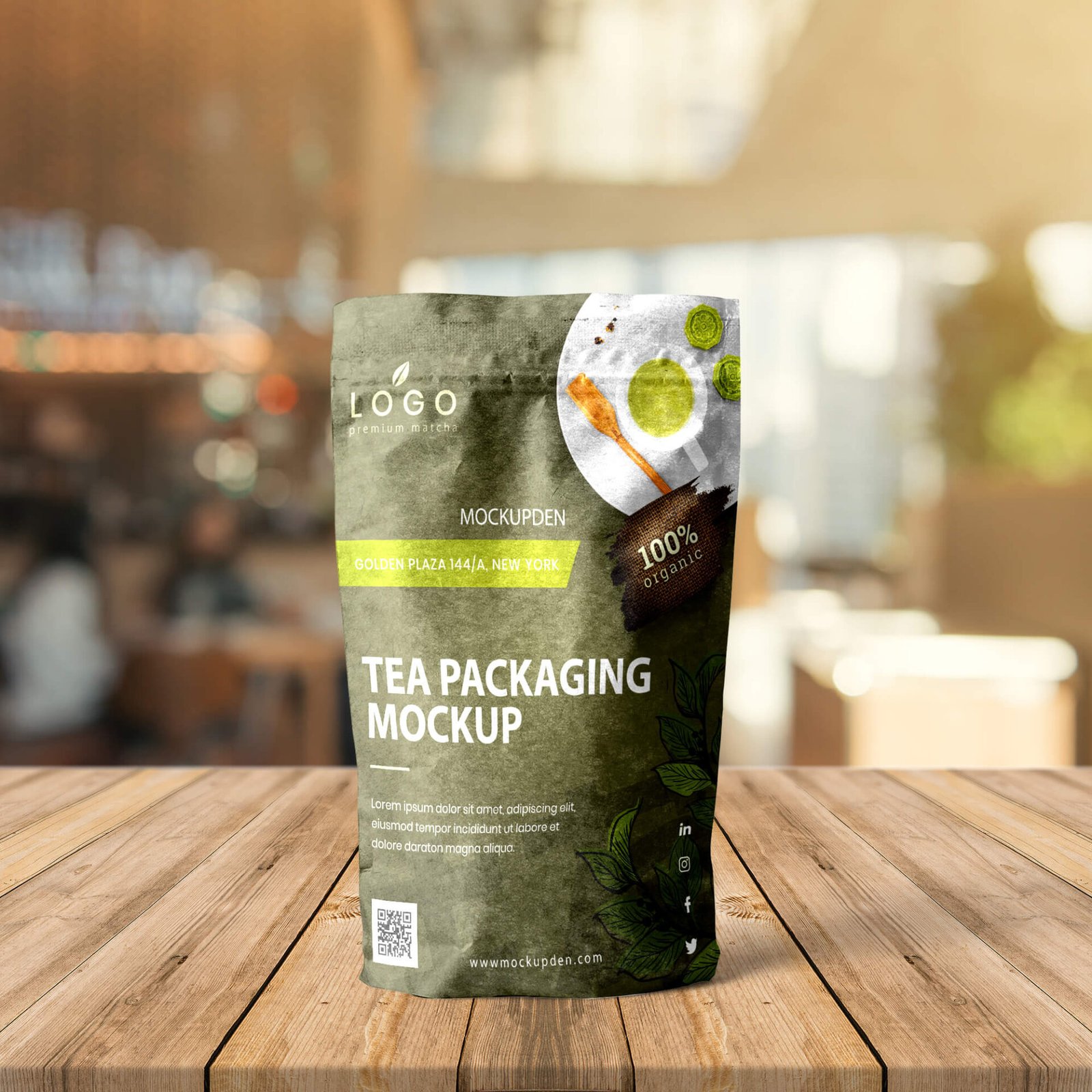Free Tea Packaging Mockup PSD Template - Mockup Den