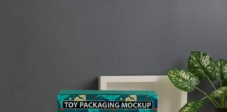 Free Toy Packaging Mockup PSD Template