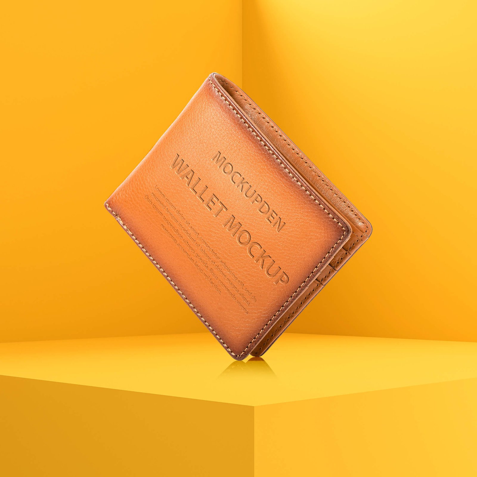 Free Leather Wallet Mockup PSD Template