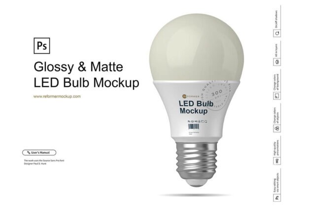 15+ Best Light Bulb Mockup PSD Templates - Mockup Den