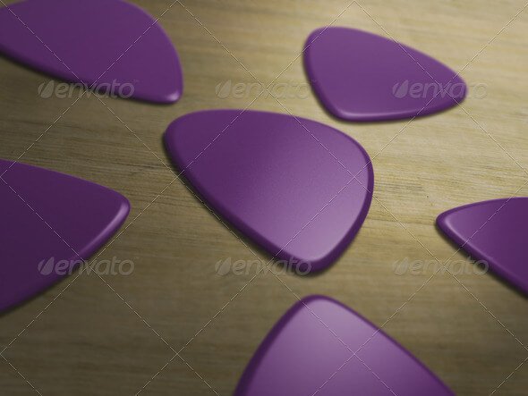 Guitar Picks Mockup