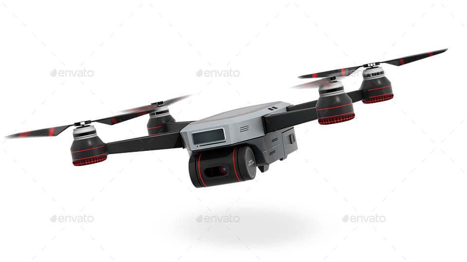 Hovering Drone 3D Renders