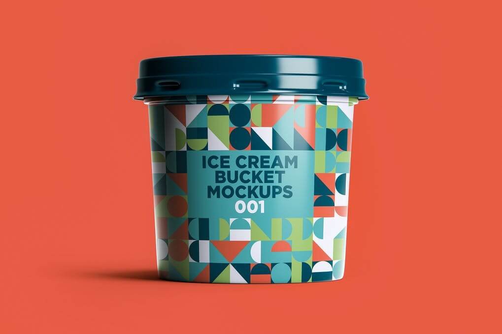 Ice Cream Bucket Mockups 001