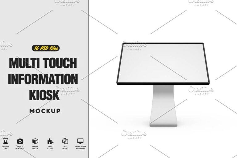 27+ Best Promotional Kiosk Mockup PSD Templates - Mockup Den