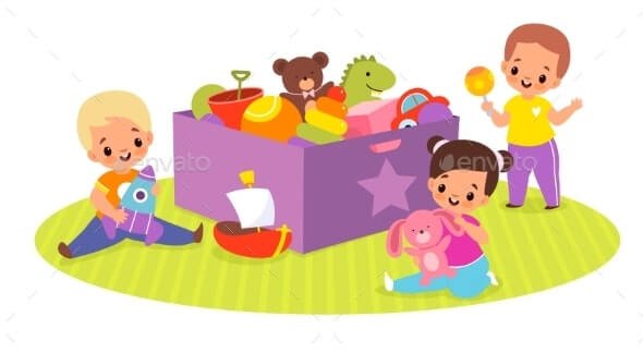 Kids Play Toys Box