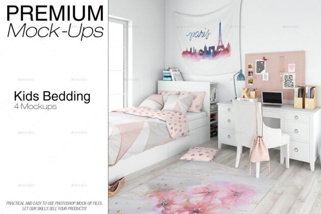 27+ Cute Kids Room Mockup PSD Templates - Mockup Den