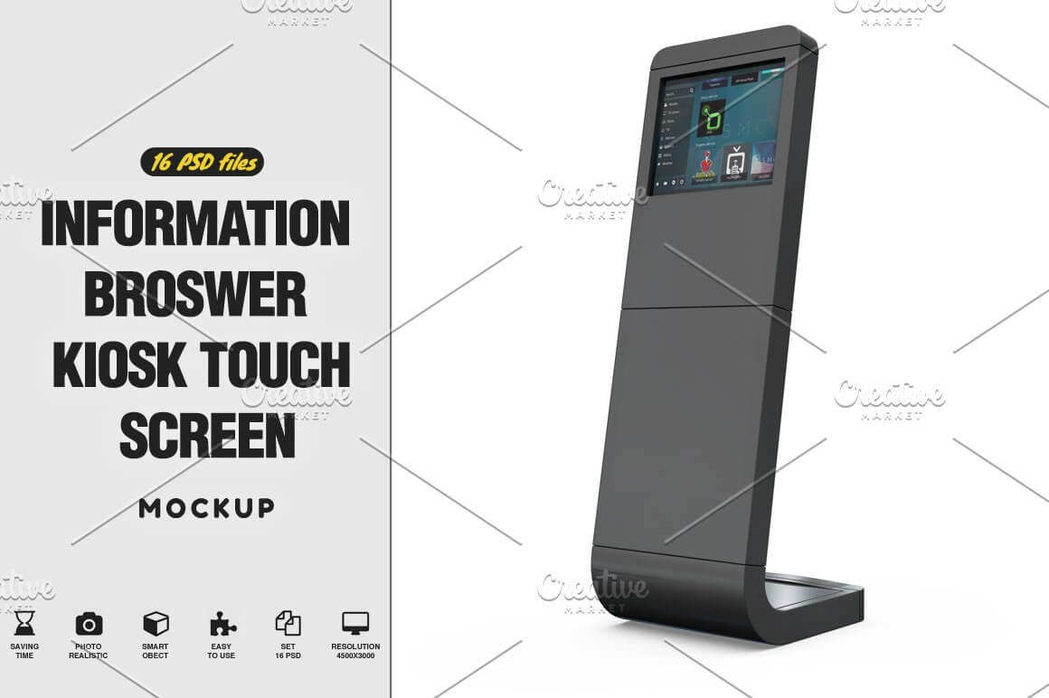 Kiosk Touch Screen Mockup