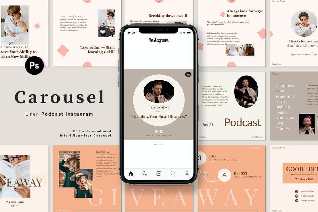 LINEN Podcast Carousel Instagram