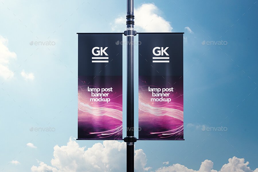 Lamp Post Banner Mock-up (3)