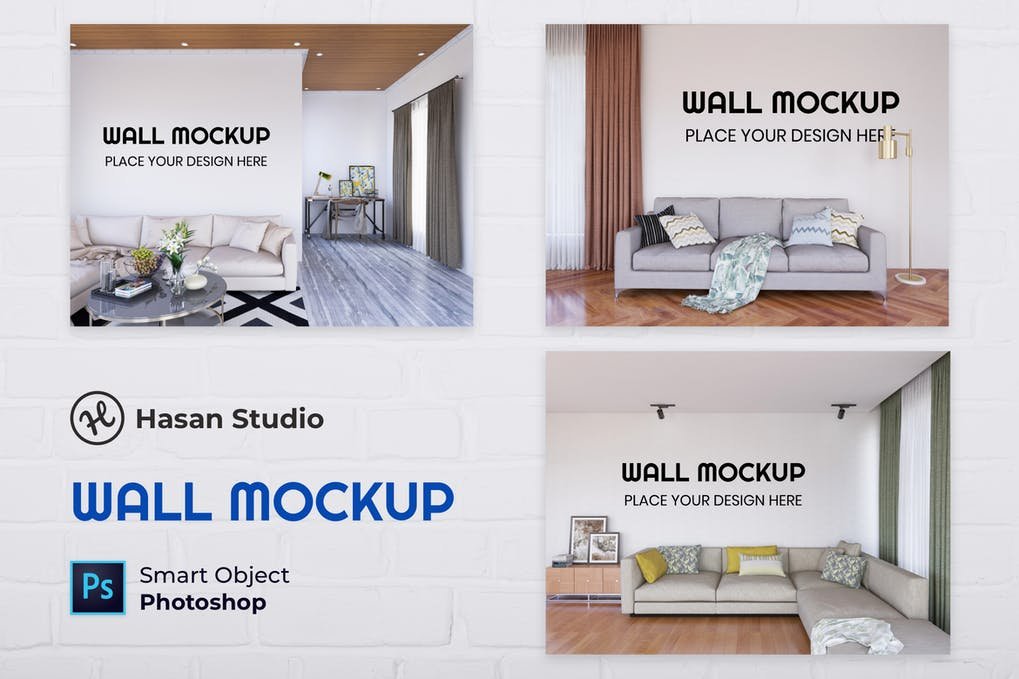 Living Room Wall Mockup - Nuzie