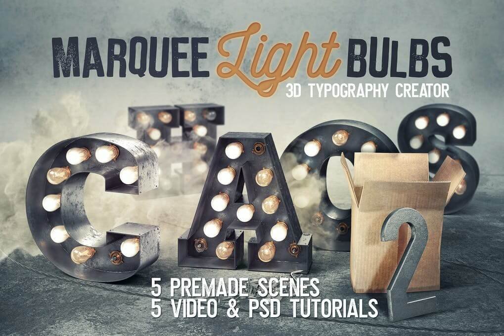 Marquee Light Bulbs Chaos 18 - Scenes & Tutorials