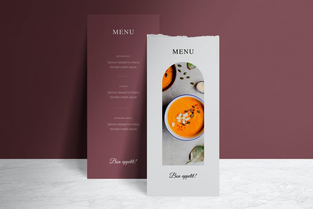 Menu Mockup Scene Creator