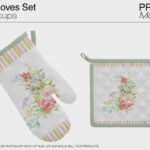 Oven mitt and Potholder