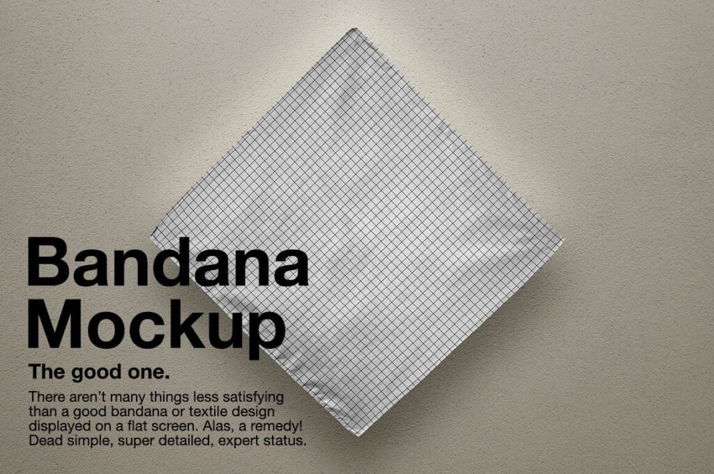 24+ Beautiful Bandana Mockup PSD Templates - Mockup Den