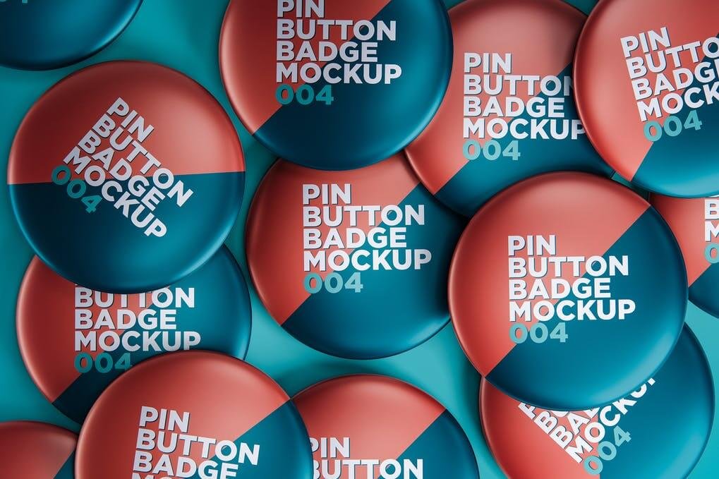 Pin Button Badge Mockup 004