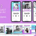 Podcast COVER ART Template Bundle (1)