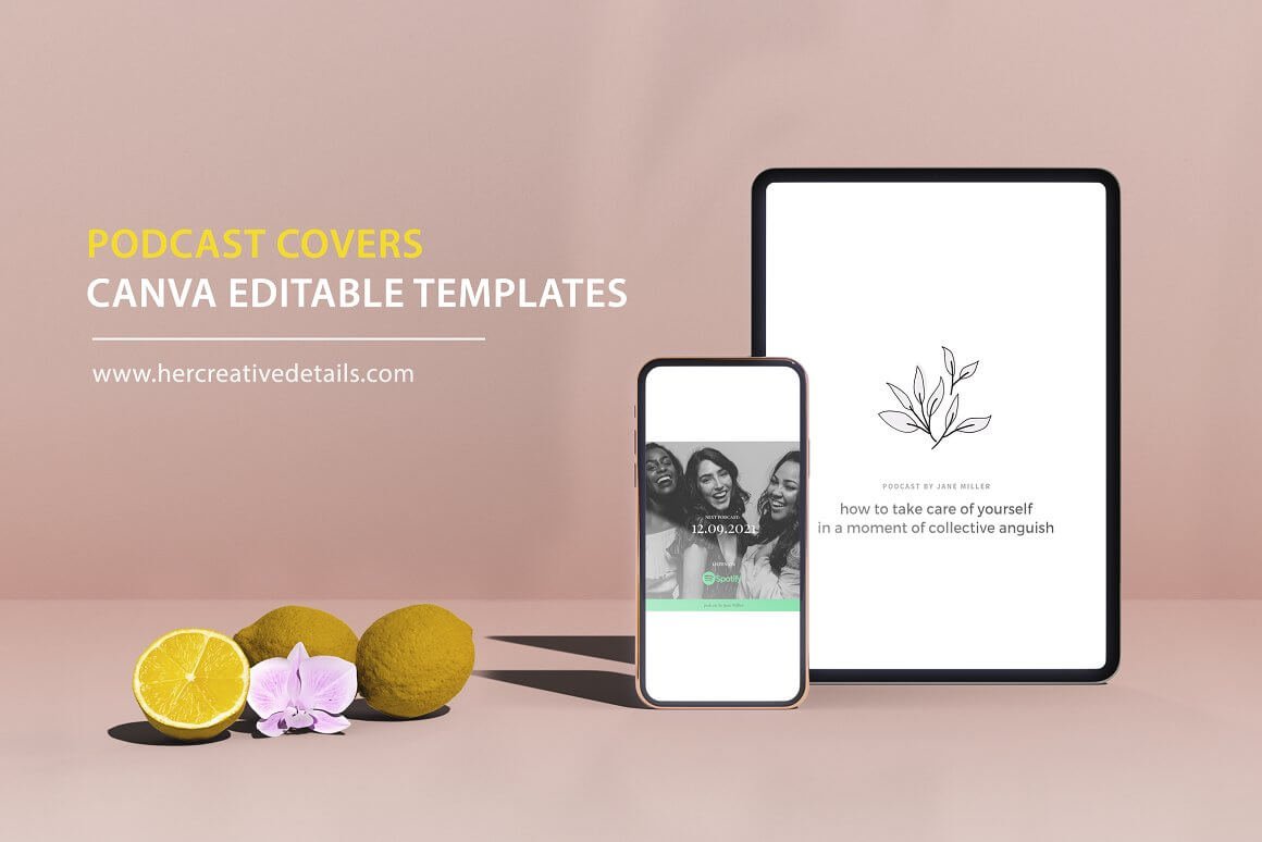 Podcast Cover Canva Templates