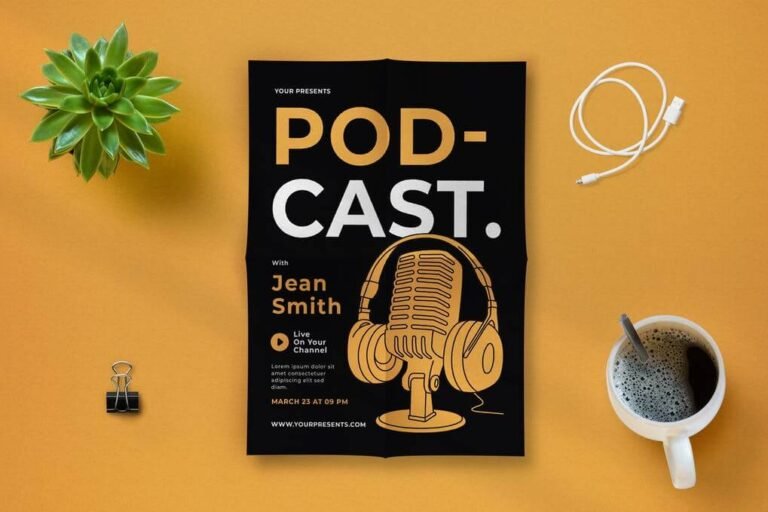 24+ Best Podcast Mockup PSD Templates ( Instagram,Talkshow) - M