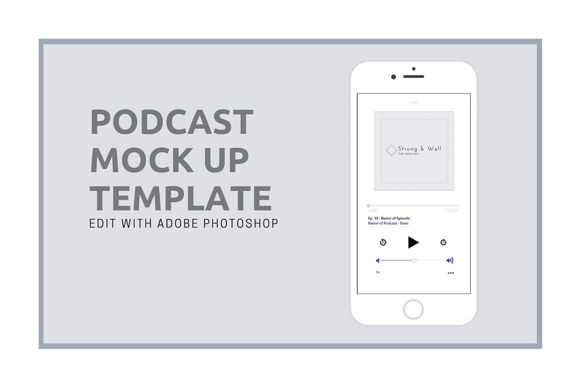 Podcast Mockup Template