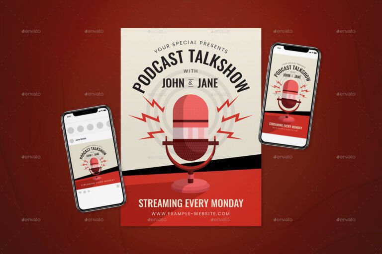 24+ Best Podcast Mockup PSD Templates ( Instagram,Talkshow) - M