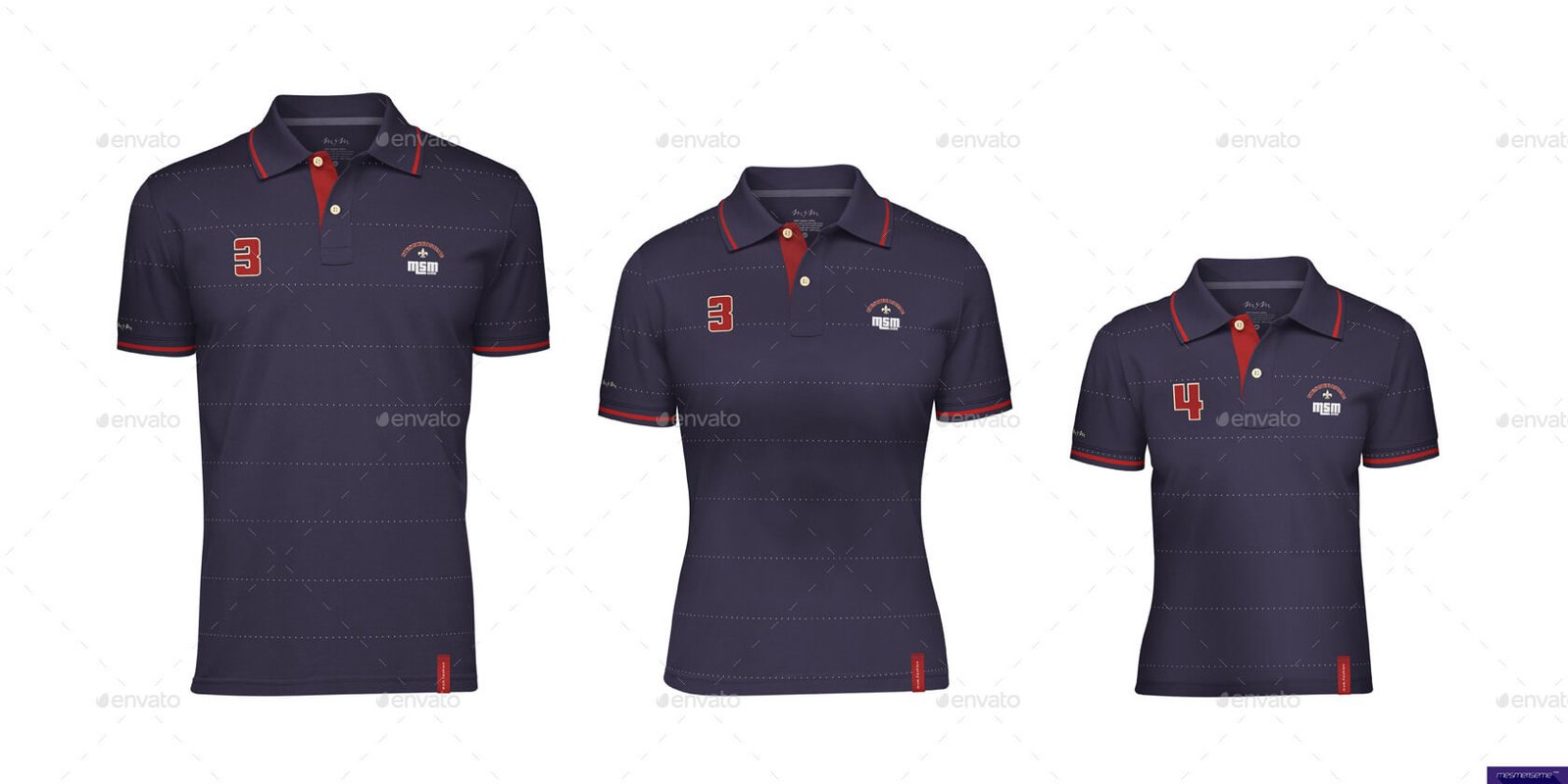 Polo Shirt for Men & Women & Kids Mock-up