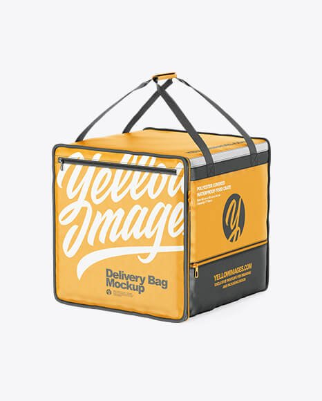 Polyester Delivery Bag Mockup