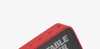 Portable Speaker Mockup