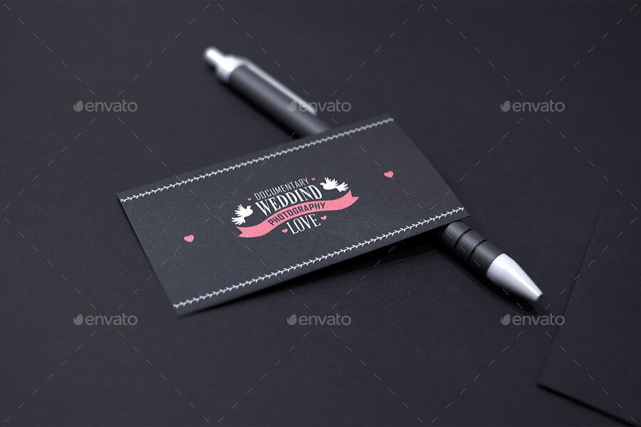 Realistic Business Card Mockup