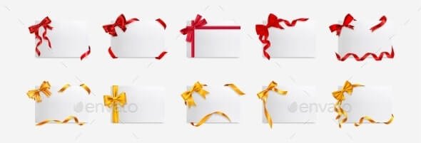 Realistic Gift Boxes Mockup Set Collection