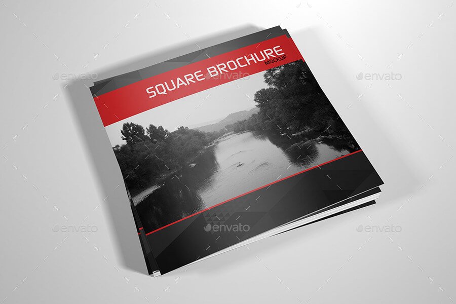 Realistic Square Brochure Mockup (1)