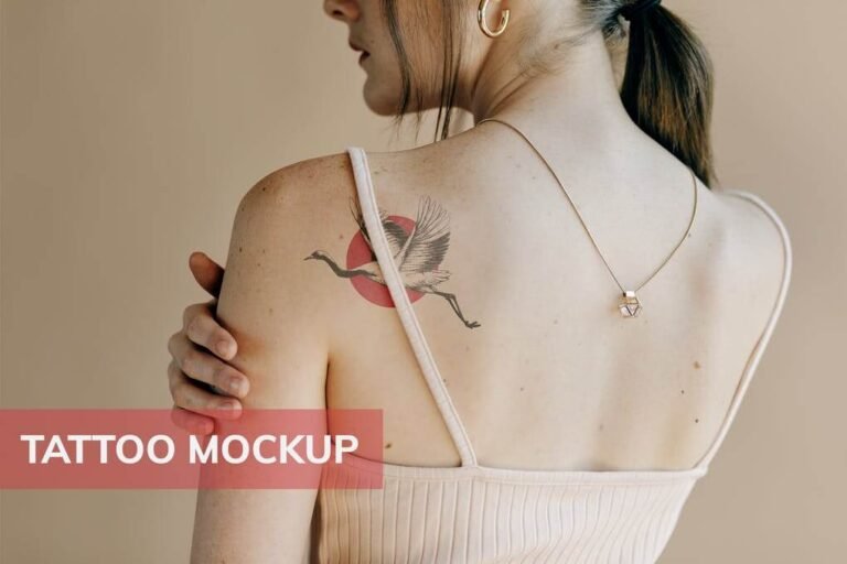 37+ Awesome Tattoo Mockup PSD Template for Design Inspiration