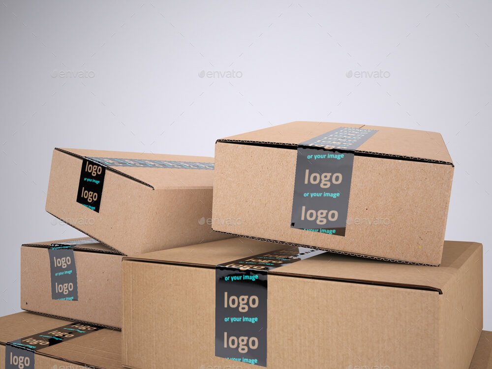 Shipping Packaging Tape Mock-Up