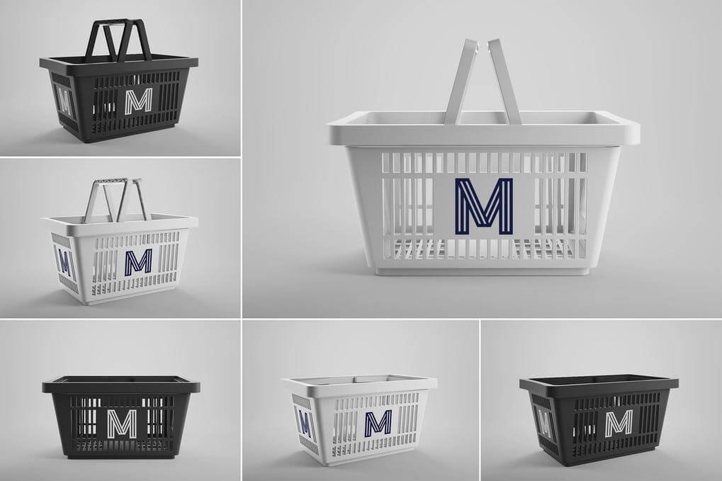 Shopping Basket Mockups Vol. 1