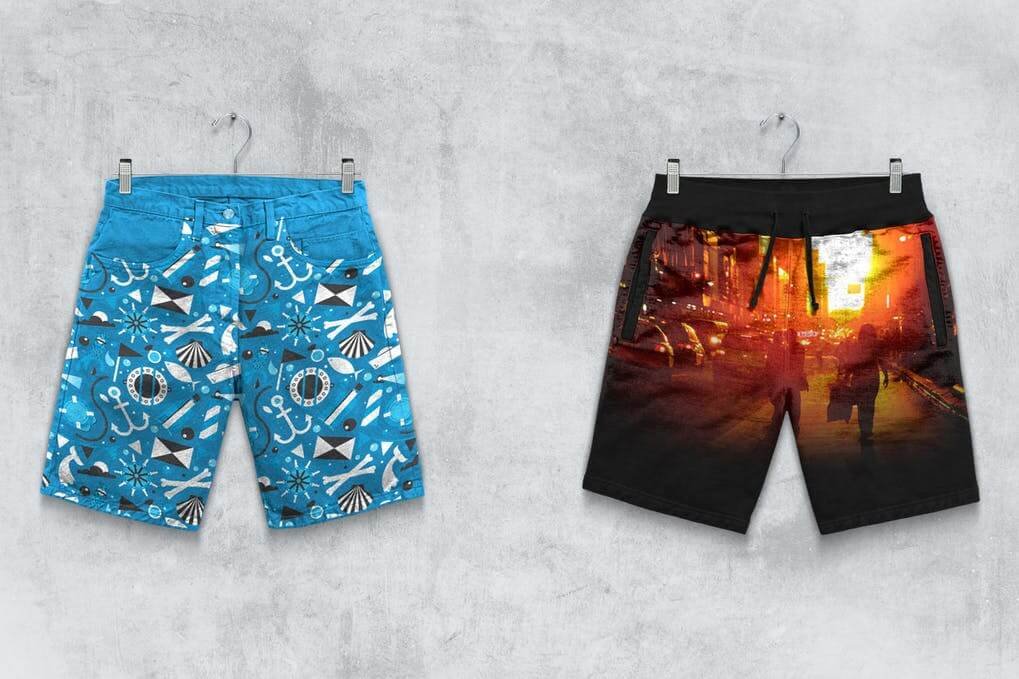 Shorts Boxer Briefs Mockup