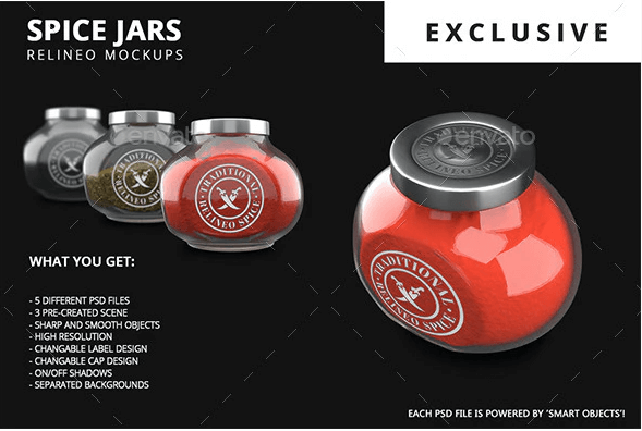 Spice Jar Mock-up Pack