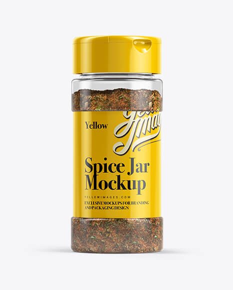 Spice Mix Jar Mockup