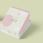 Square Cake Cardboard Box Mockups