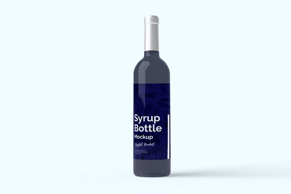 Syrup Bottle Mockup