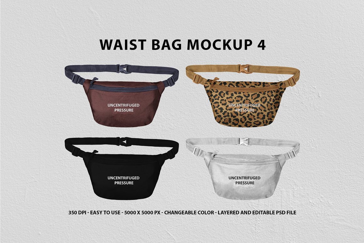Waist Bag Mockup 4