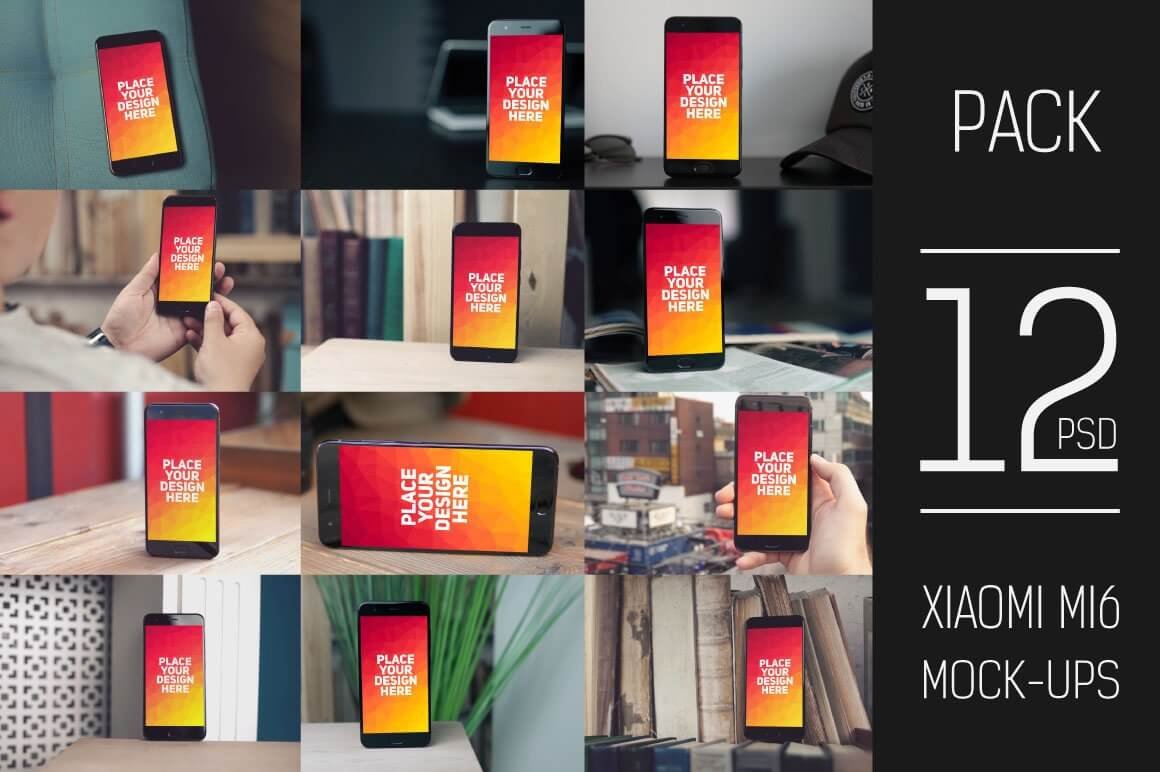 Xiaomi Mi6 Mock-up Pack #1