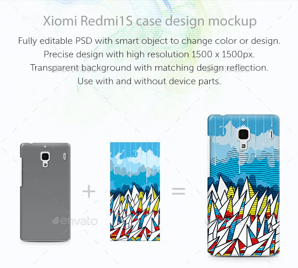 Xiaomi RedMi 1 1S Case Design Mockup