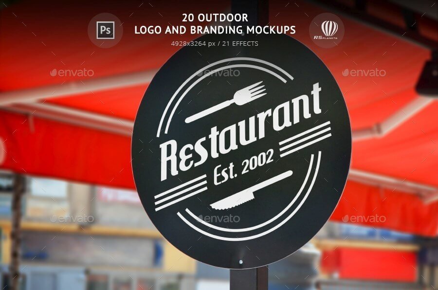 20 Outdoor Logo and Branding Mockups