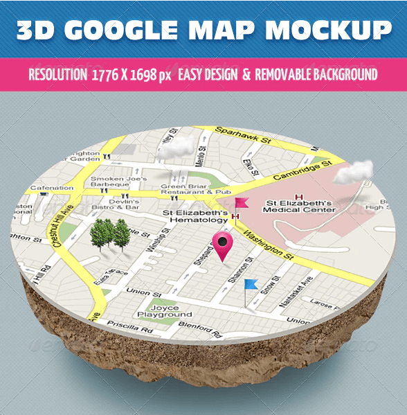 3D Map Mockup