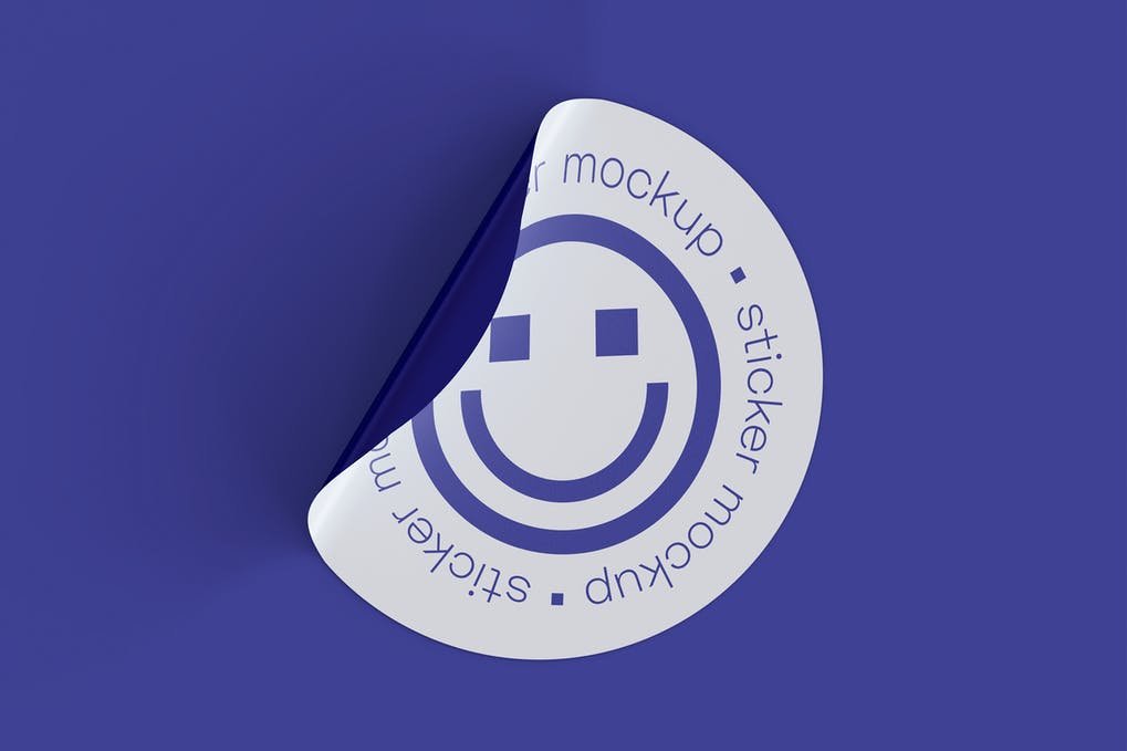 Adhesive Sticker Mockup (1)